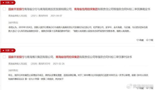 国开行青海省分行发难,这家大型担保公司登上 限高 名单